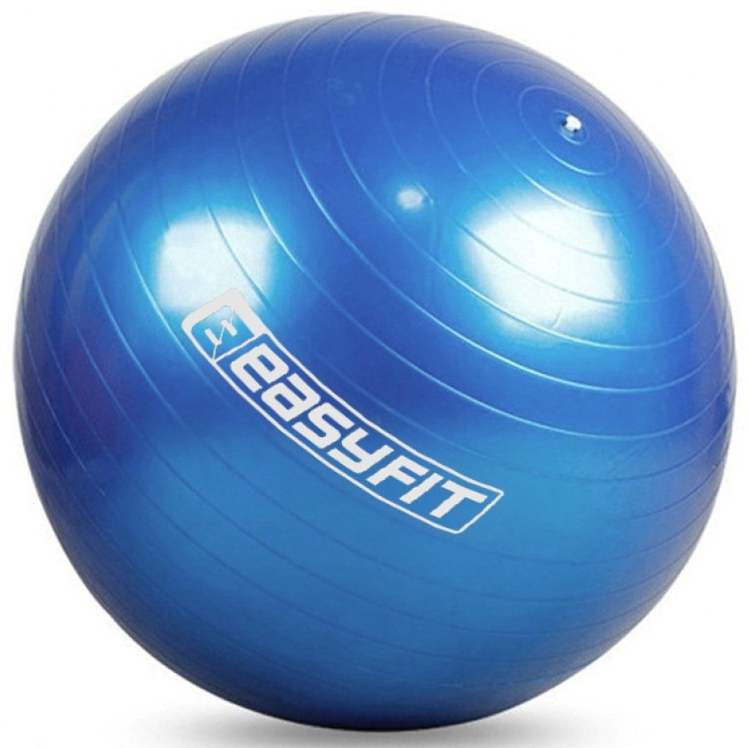М'яч для фітнесу (фітбол) EasyFit EF-3007-BL, Ø65 см, синій - для зросту 160-180 см, навантаження до 120 кг., фото 1