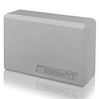 Блок для йоги EasyFit EF-1818-GY, Сірий, EVA піна, 23×15×7,6 см, 100 г (1 шт.)