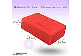 Блок для йоги EasyFit EF-1818-R, Червоний, EVA піна, 23×15×7,6 см, 100 г (1 шт.), фото 7
