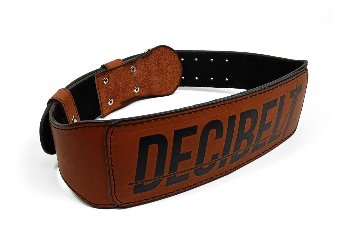 Пояс для важкої атлетики EasyFit DeciBelt EF-BRS (шкіряний) коричневий 10 см,розмір S (талія 65–85 см), фото 1