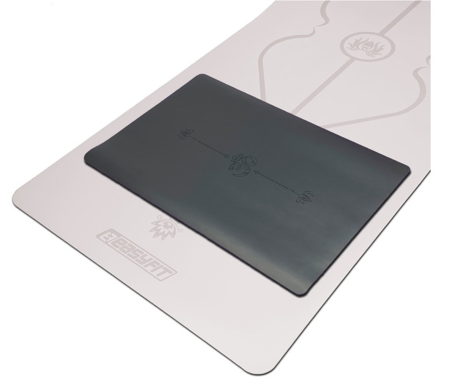 Міні килимок (йогапад) каучуковий EasyFit Yoga Pad 60×40 см для йоги та фітнесу EF-1932 Чорний, фото 1