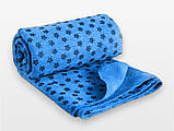 Рушник для йоги і фітнесу EasyFit Yoga Mat Towel 183×63 см Синій EF-1933-BL, фото 2