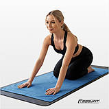 Рушник для йоги і фітнесу EasyFit Yoga Mat Towel 183×63 см Синій EF-1933-BL, фото 5