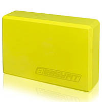 Блок для йоги EasyFit EF-1818-Y, Жовтий, EVA піна, 23×15×7,6 см, 100 г (1 шт.)