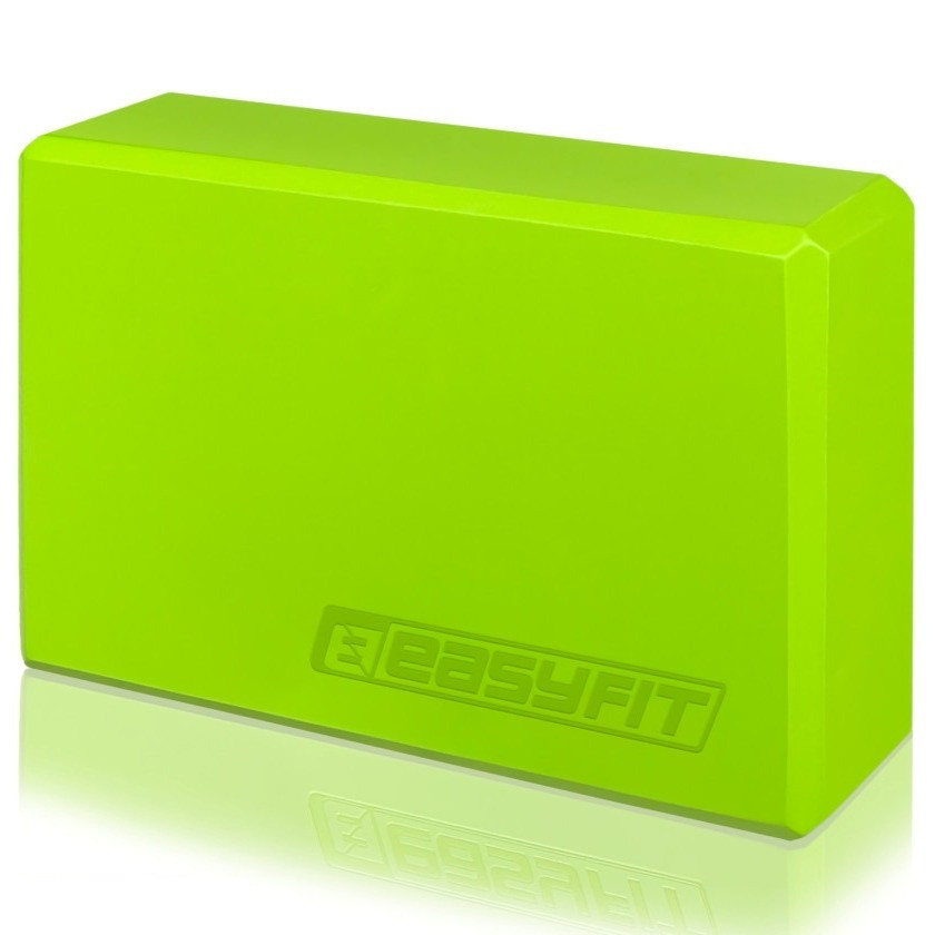 Блок для йоги EasyFit EF-1818-GN, Салатовий, EVA піна, 23×15×7,6 см, 100 г (1 шт.), фото 1