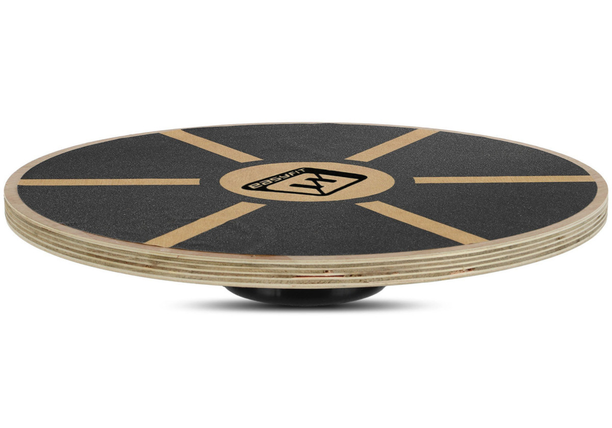 Баланс борд дерев'яний (балансувальна платформа) EasyFit EF-0551, для тренувань Ø39,5 см, фото 1