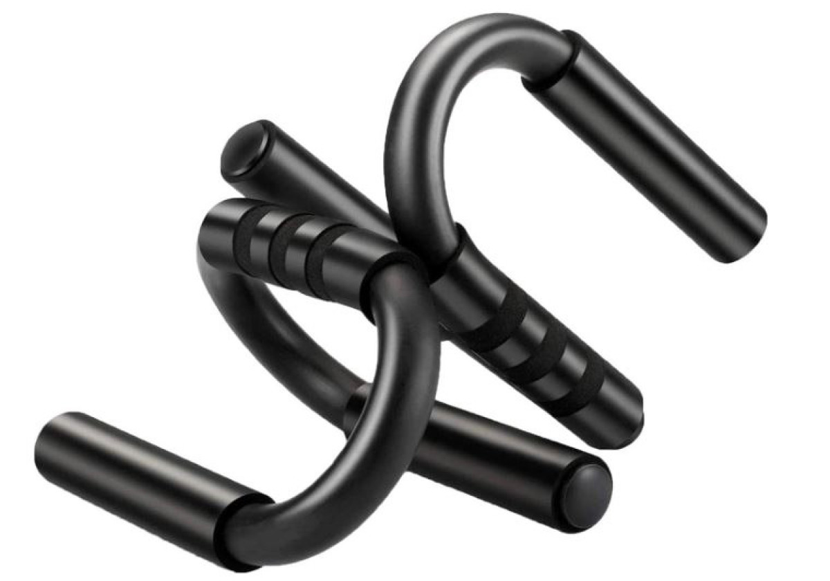 Упори для віджимань EasyFit Stand EF-1366 метал, навантаження до 200 кг Чорні, фото 1