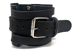 Манжета для блочних тренажерів EasyFit EF-LGSTR-F8 шкіряна (1 шт) Чорний