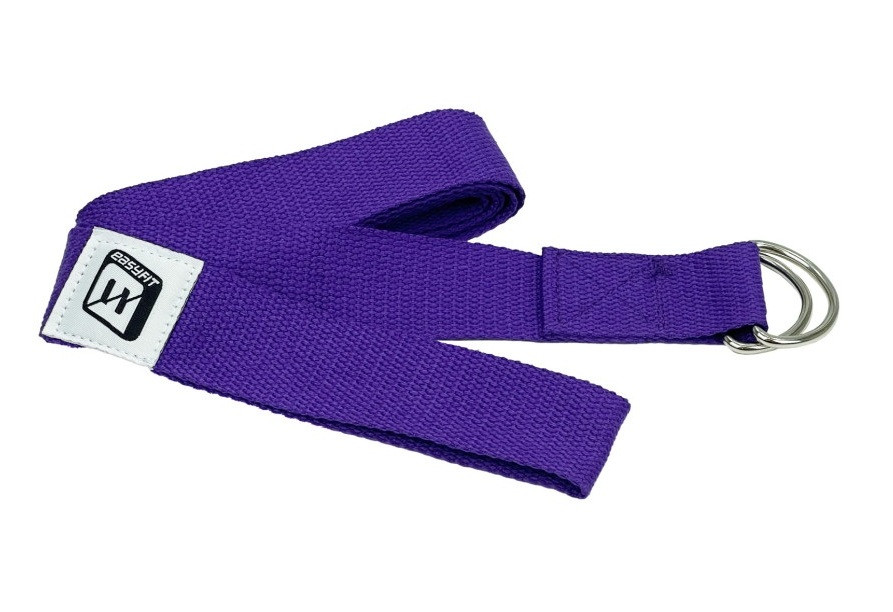 Ремінь для йоги з петлею EasyFit Waist EF-1831-V для розтяжки, балансу та асан,Фіолетовий, фото 1