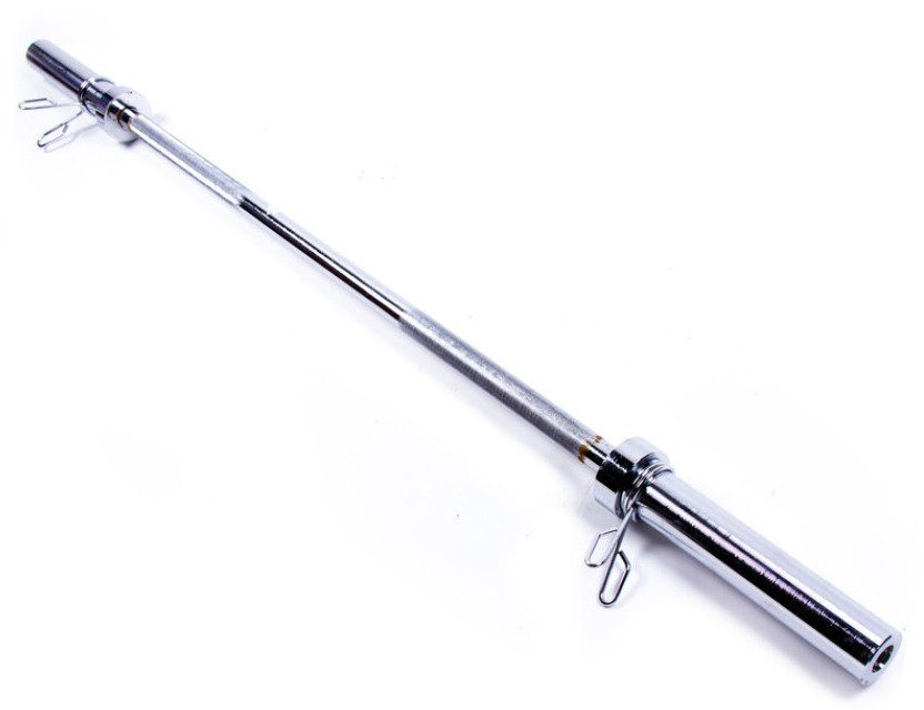 Гриф для штанги EasyFit EF-8072 олімпійський,прямий 2.2 м, Ø50 мм,хромований, фото 1