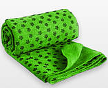 Рушник для йоги і фітнесу EasyFit Yoga Mat Towel 183×63 см Зелений EF-1933-GN, фото 4