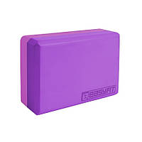 Блок для йоги EasyFit EF-1821-VP, Фіолетовий, EVA піна, 23×15×7,6 см, 200 г (1 шт.)
