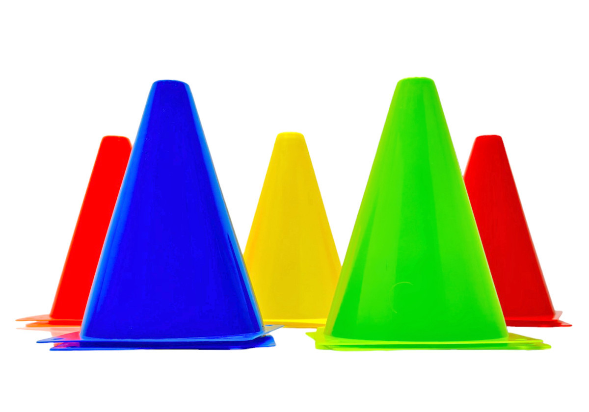 Набір конусів-фішок EasyFit 17см для розмітки поля (набір 10 шт) EF-1678-10M, фото 1