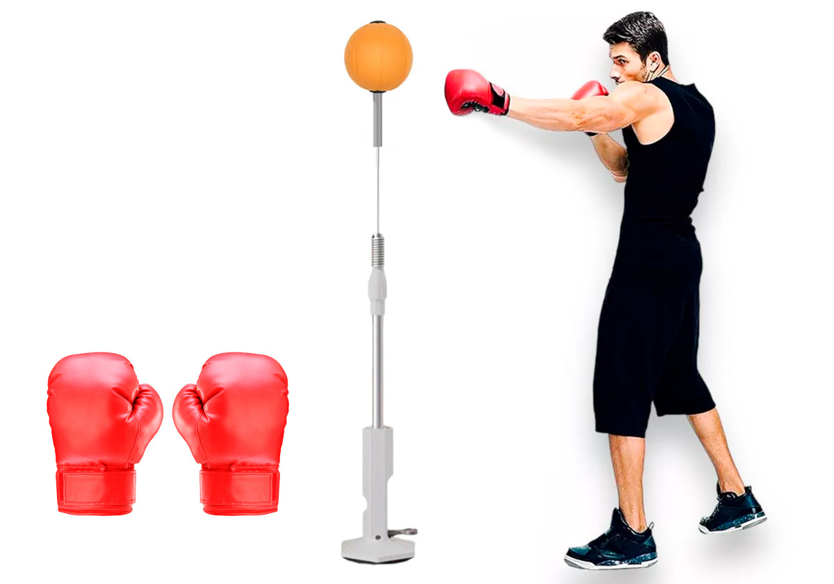 Боксерський набір (груша + рукавички) EasyFit Pro BoxSet  для боксу, кікбоксингу, тайського боксу EF-0334, фото 1