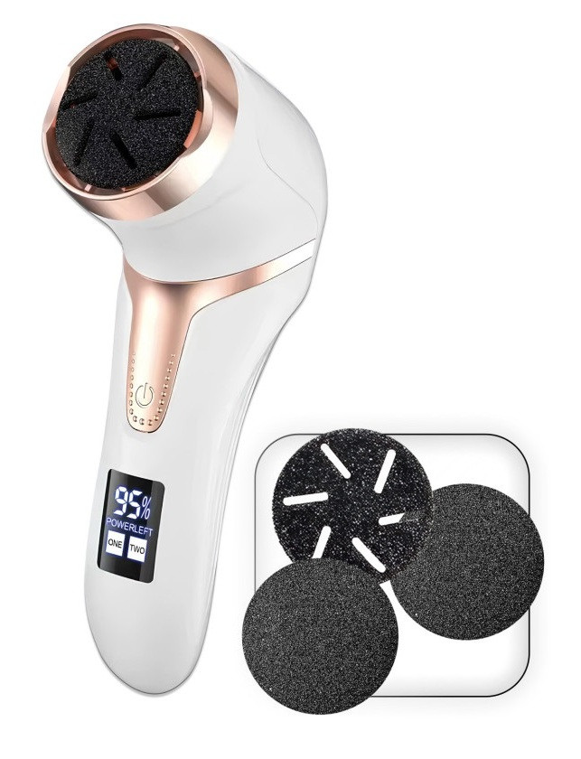 Вакуумна пилка для п’ят EasyFit V-Pro — електрична пемза з вакуумом, LCD, Type-C EF-2310, фото 1