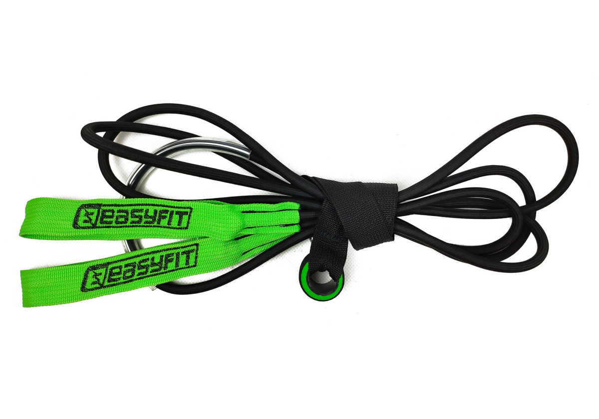 Еспандер гумовий EasyFit EF-EBLP-AD-8 з ручками ,8 мм (еспандер лижника, плавця, боксера) 10-40 кг, фото 1