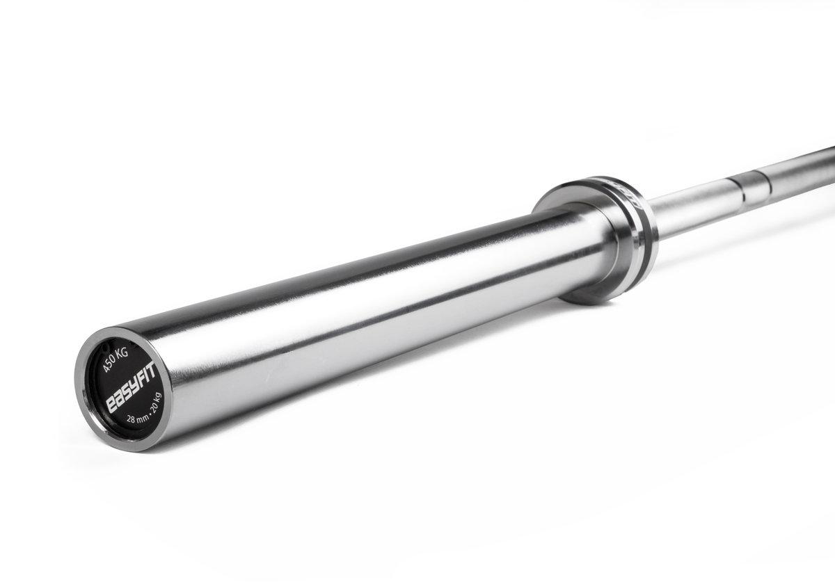 Гриф олімпійський EasyFit EF-B22-450 прямий 2.2 м, до 450 кг для кросфіту та пауерліфтингу, фото 1