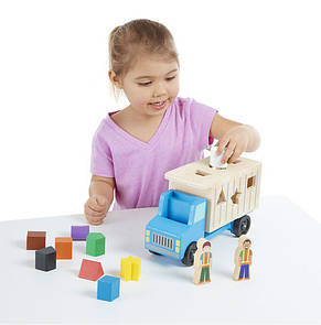 Іграшка для хлопчика ТМ Melissa&Doug Дерев'яний самоскид-сортувальник, фото 4
