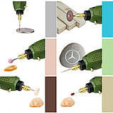 Міні-дриль гравер з насадками і адаптером Dremel, фото 5