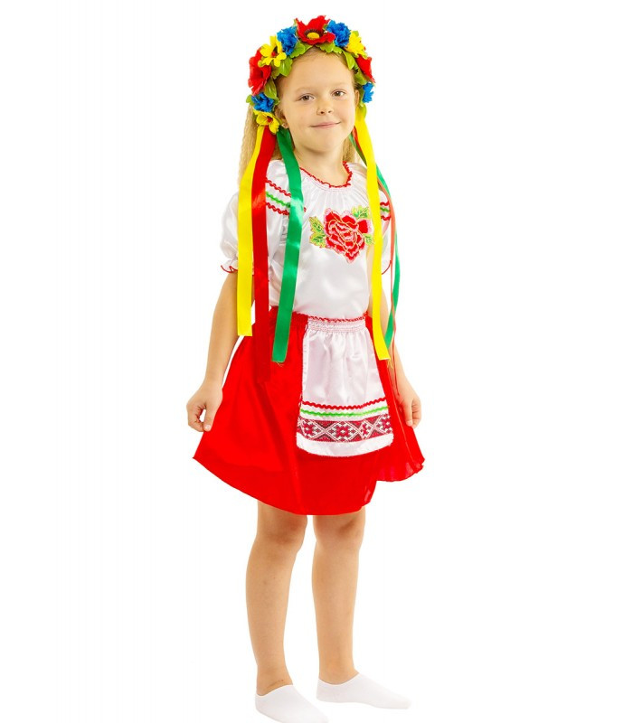 Карнавальный национальный костюм Украинки девочка (5-10 лет) - фото 2 - id-p498788719