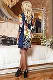 Стройнящее трикотажне плаття з принтом 44-50 розміру, фото 2