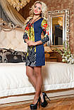 Стройнящее трикотажне плаття з принтом 44-50 розміру, фото 3