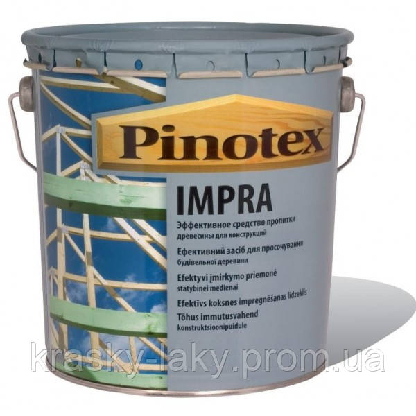 Pinotex Impra PLUS пропитка деревянных конструкций 5 л - фото 3 - id-p100200969