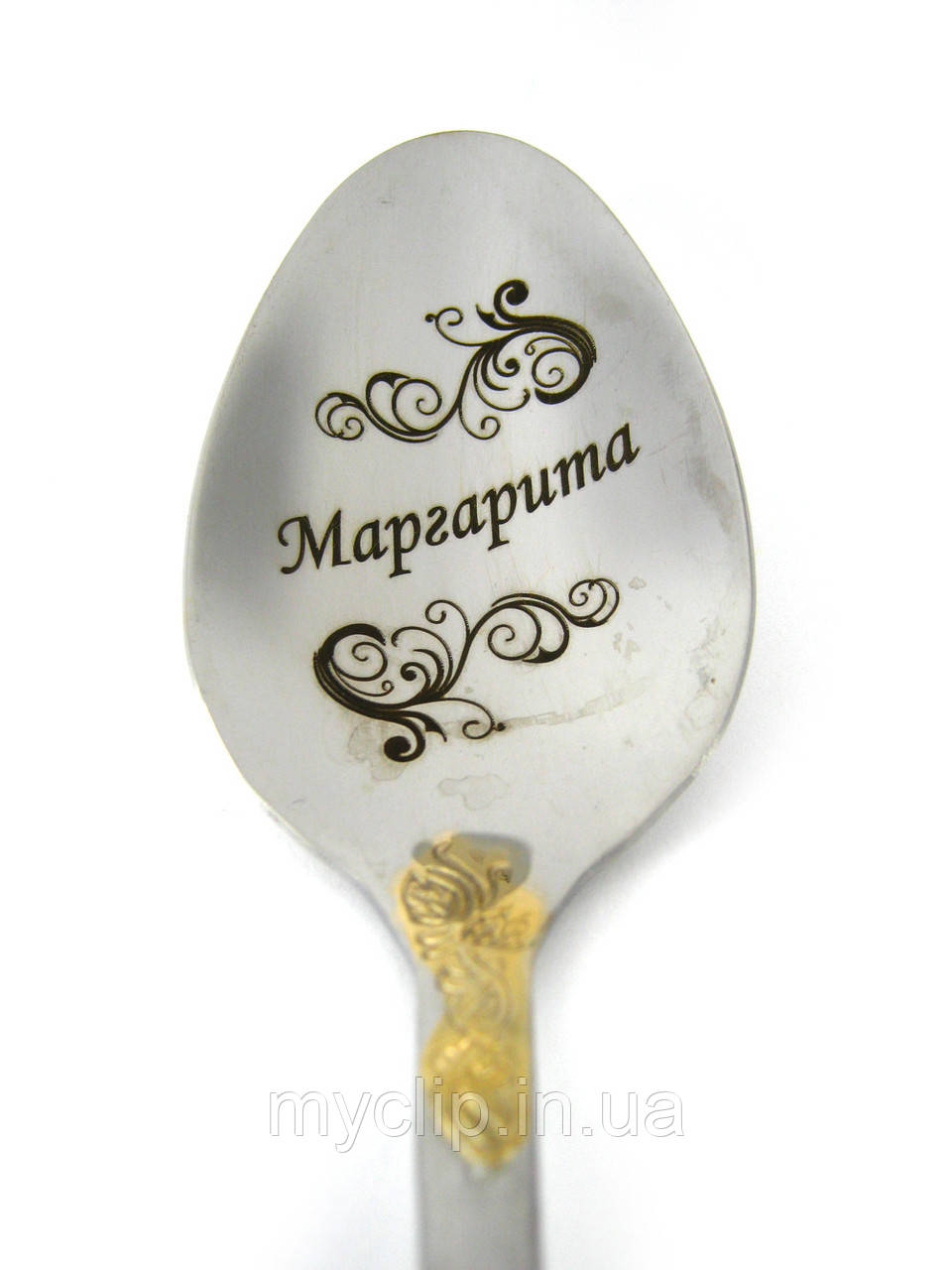 Столова ложка з ім'ям Маргарита. Нержавіюча сталь. Гравіювання не зтирається. Власна майстерня