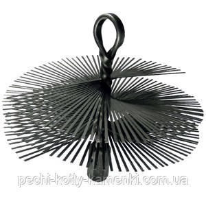 Щітка для чищення димоходу ф300 мм Люкс сталь під різьблення, фото 1