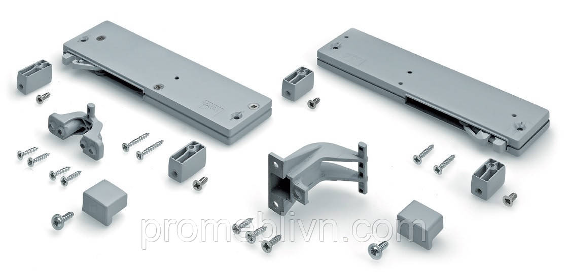 Комплект демпферів Silent System Flexible TopLine М для двох дверних шафі (9144901) Hettich