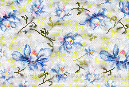 Набір для вишивання хрестом "Luca-s" Килимок Блакитні квіти СВ003, фото 1