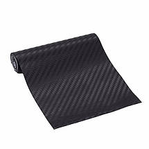 Карбонова плівка 3D рулон 50х150 см ЧОРНА з мікроканалами, фото 2