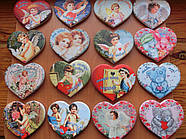 Магніти на холодильник Серце кераміка розмір 7*7 см, фото 5