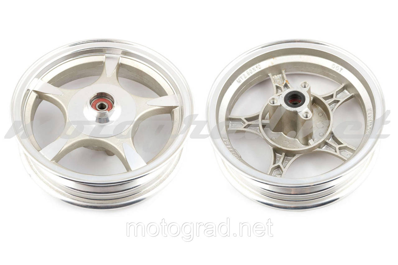 Диск колеса 2,50 * 10 (перед, диск) (легкосплавний, 19 шліців) "ZY", фото 1