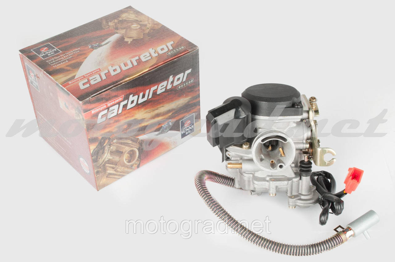 Карбюратор 4T GY6 80 "SUNY" (+паливний фільтр, пластмасова кришка), фото 1