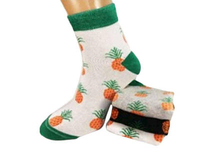 Носки сал. средние микс из рисун ананасы(12пар/уп) р.41-45 арт.167 ТМ Потап