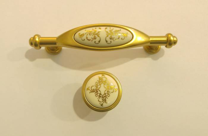 ручки мебельные с керамической вставкой