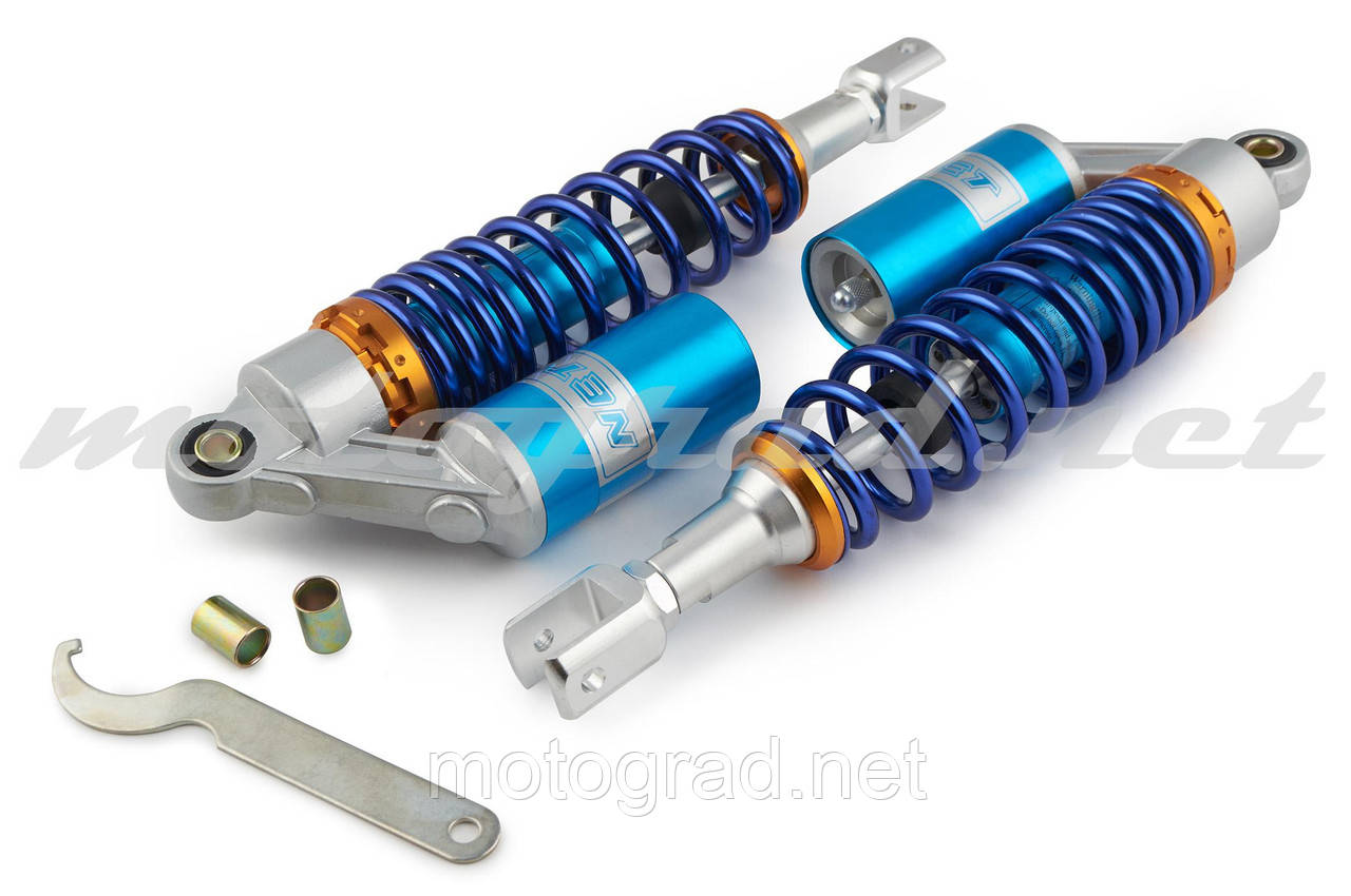 Амортизатори (пара) універсальні 320mm, газомасляні NET (металік)