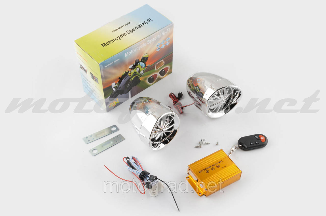Аудіосистема BEST CHOICE (3.5", хром, підсвітка, сигн., МР3/FM/SD/USB, ПДК, роз'єм ППДК 3K)