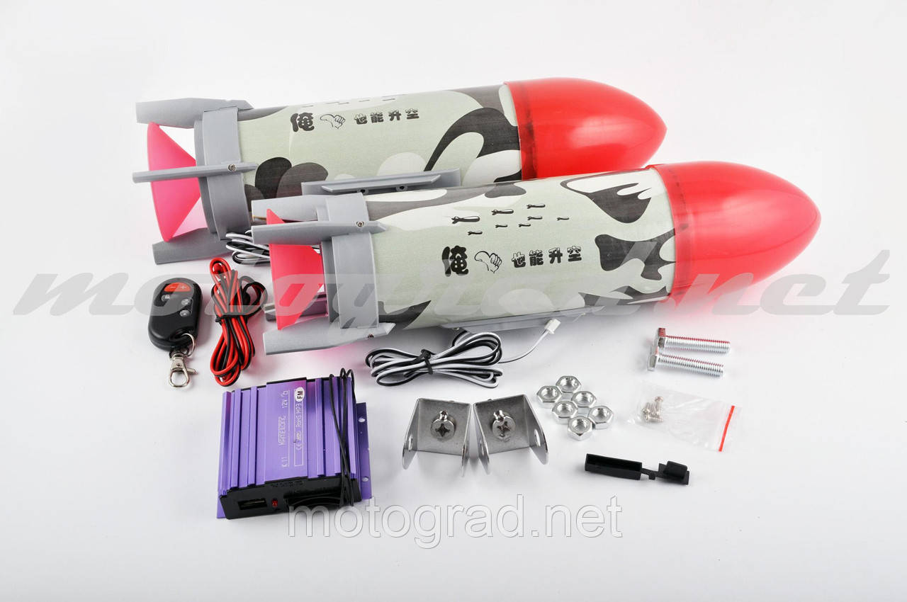 Аудіосистема 2.0 ROCKETS (3", камуфляж, сигналізація, FM/МР3/SD/USB, ПДУ), фото 1