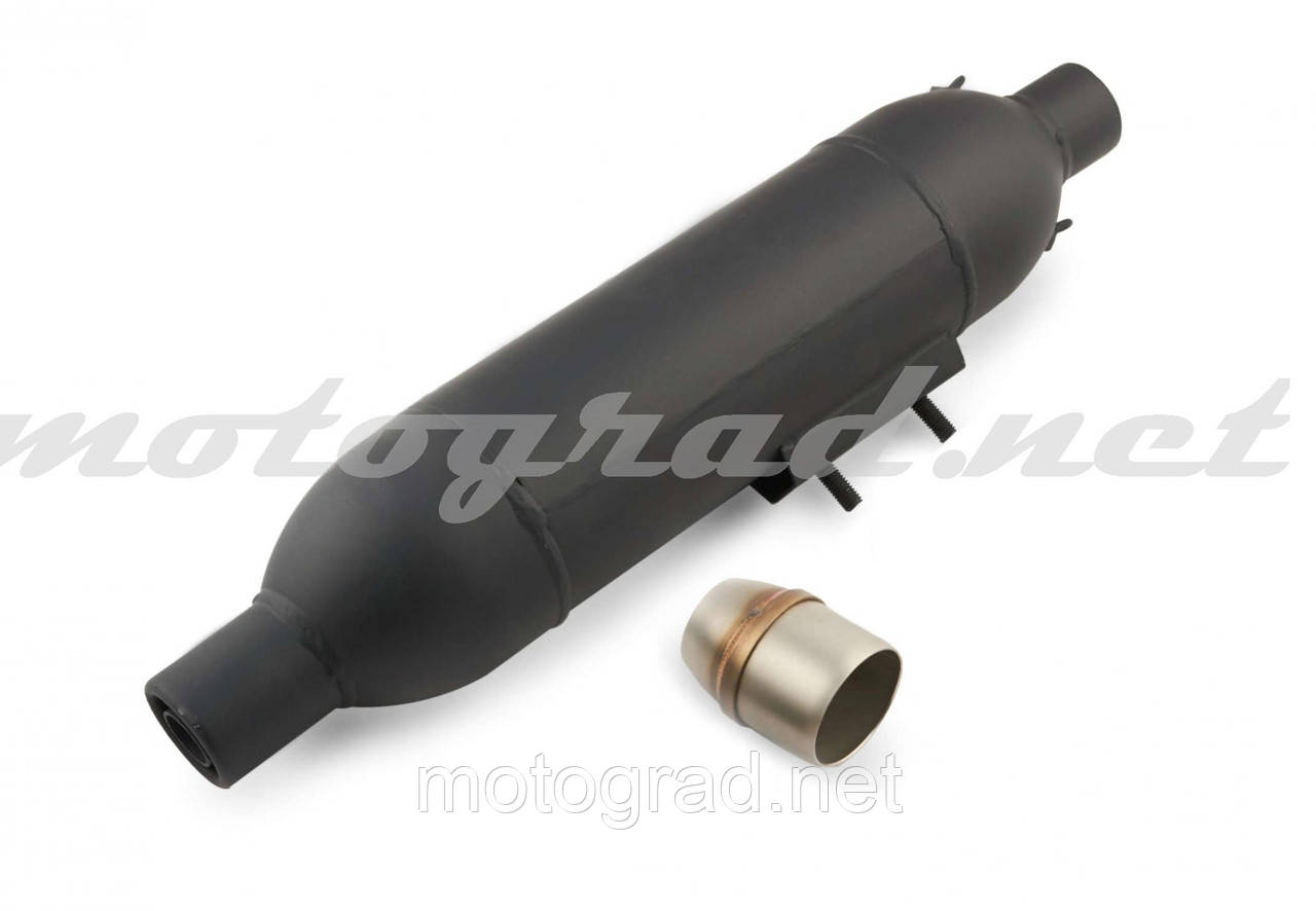 Глушник (мото) 440*85mm (чорний) 118, фото 1