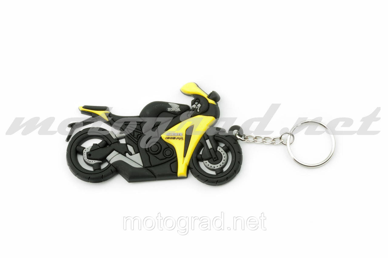 Брелок гумовий байк HONDA (жовтий) conYSK137)
