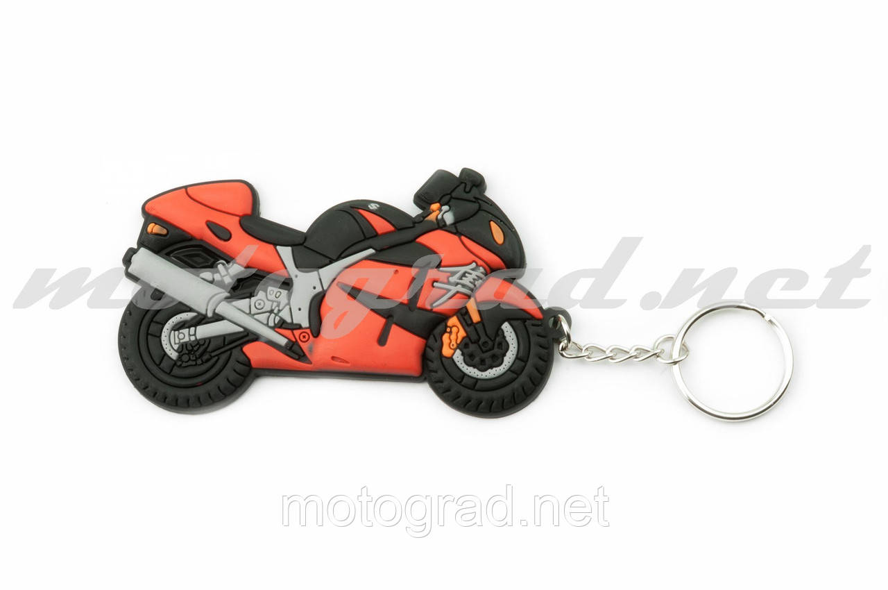 Брелок гумовий байк SUZUKI (червоний) OpenYSK138)