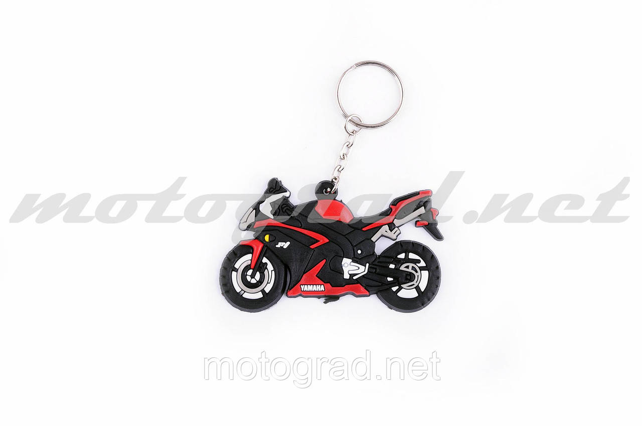 Брелок гумовий байк YAMAHA (червоний) conYSK018), фото 1