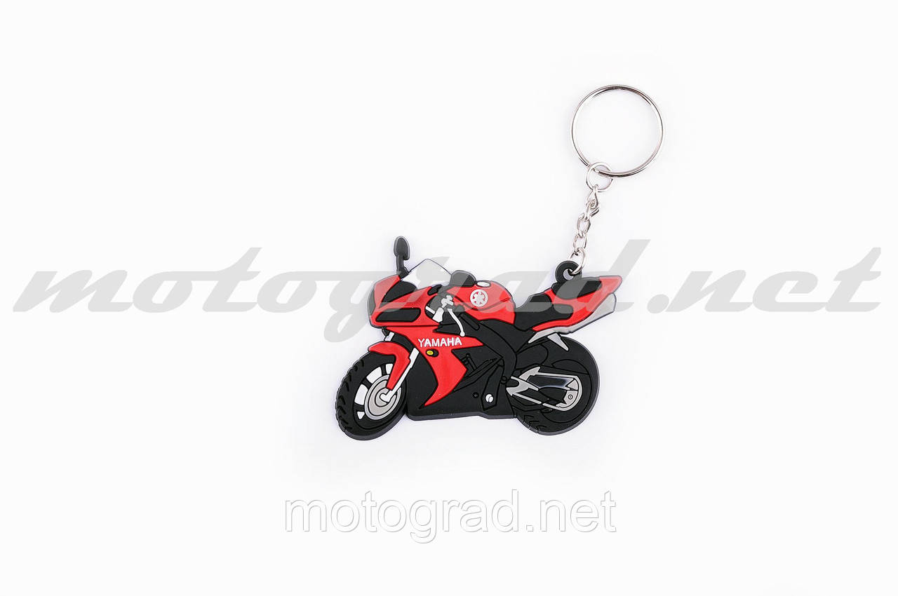 Брелок гумовий байк YAMAHA (червоний) contionYSK019)