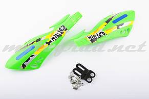 Захист рук на кермо (mod:4, GLOVES, зелені) XJB 