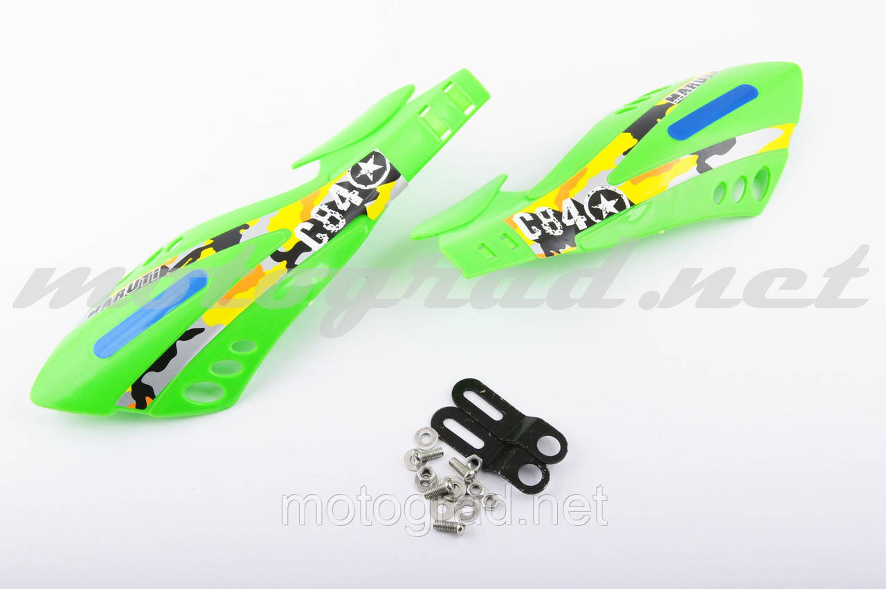 Захист рук на кермо (mod:4, GLOVES, зелені) XJB 
