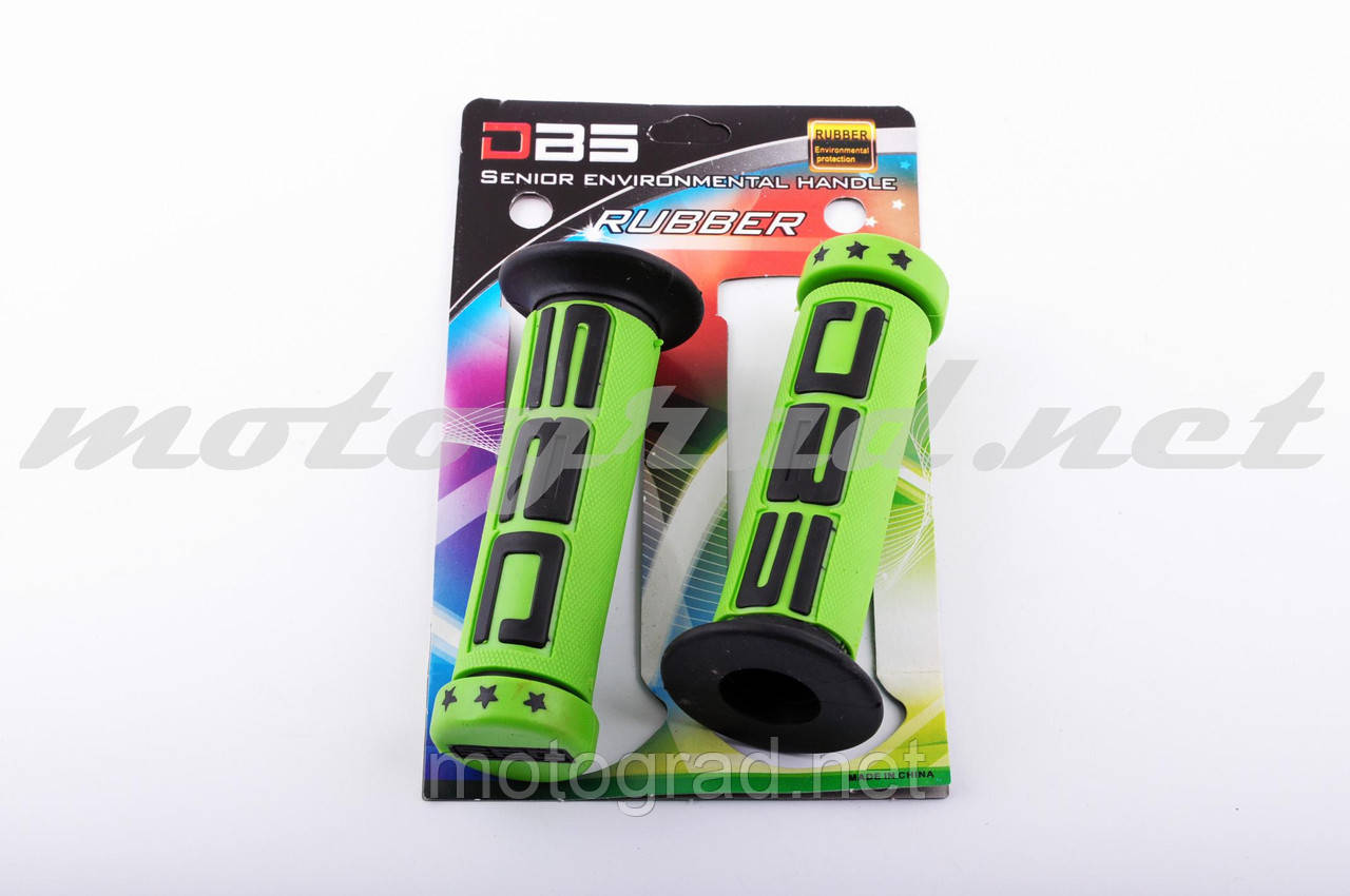 Ручки керма (грипси) DBS (mod:1, зелено-чорні), фото 1
