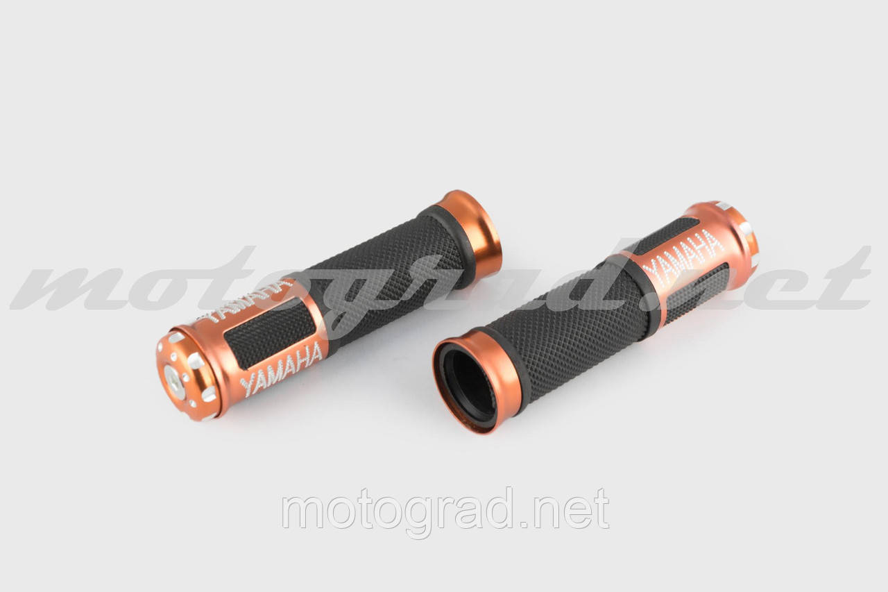 Ручки керма (грипси) GJCT з алюм. відбійником (бронзові) (mod:Yamaha), фото 1