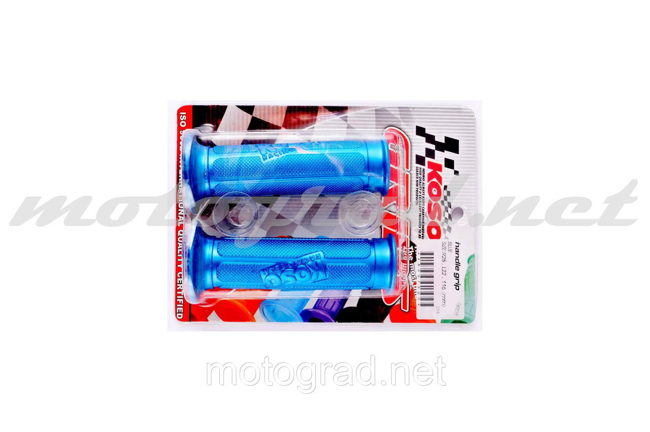 Ручки керма (грипси) KOSO (mod:BLUE) conVL) (Тайвань), фото 1